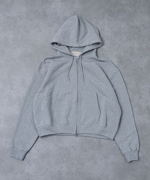 ABAHOUSE / アバハウス パーカー | 【AH ABAHOUSE】クロップド ダブルジップ スウェットフーディー / セ | 詳細8