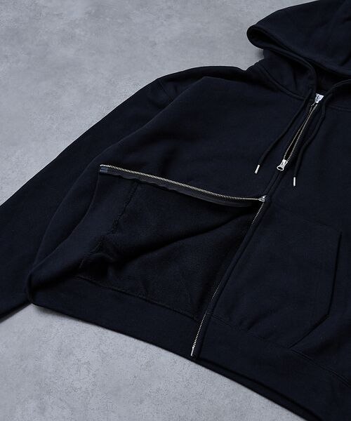 ABAHOUSE / アバハウス パーカー | 【AH ABAHOUSE】クロップド ダブルジップ スウェットフーディー / セ | 詳細19