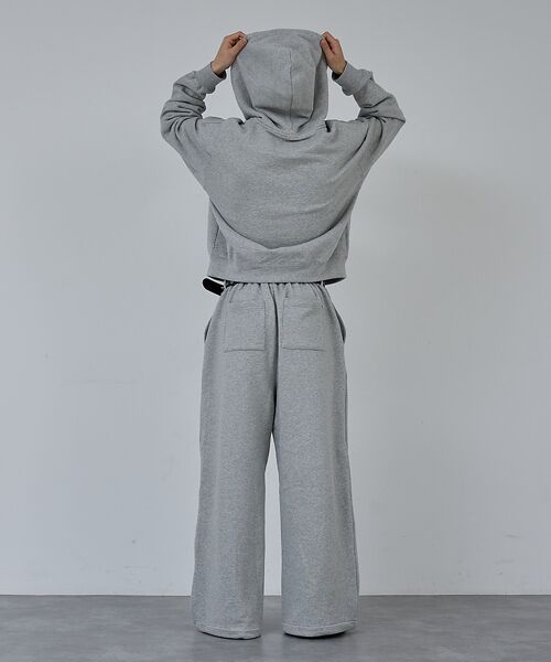 ABAHOUSE / アバハウス パンツ | 【AH ABAHOUSE】ワイドバギー スウェットパンツ / セットアップ対応 | 詳細6