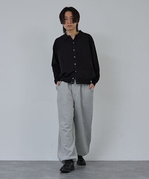 ABAHOUSE / アバハウス パンツ | 【AH ABAHOUSE】ワイドバギー スウェットパンツ / セットアップ対応 | 詳細7
