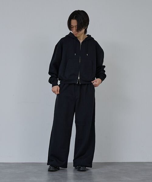 ABAHOUSE / アバハウス パンツ | 【AH ABAHOUSE】ワイドバギー スウェットパンツ / セットアップ対応 | 詳細9