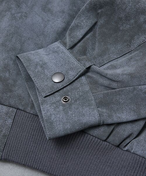 ABAHOUSE / アバハウス ブルゾン | 【AH ABAHOUSE】クロップド ネオレザー A-2ジャケット | 詳細10