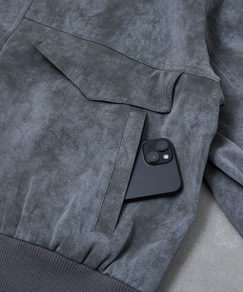 ABAHOUSE / アバハウス ブルゾン | 【AH ABAHOUSE】クロップド ネオレザー A-2ジャケット | 詳細12