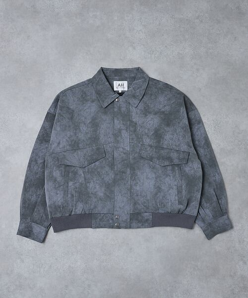 ABAHOUSE / アバハウス ブルゾン | 【AH ABAHOUSE】クロップド ネオレザー A-2ジャケット | 詳細7