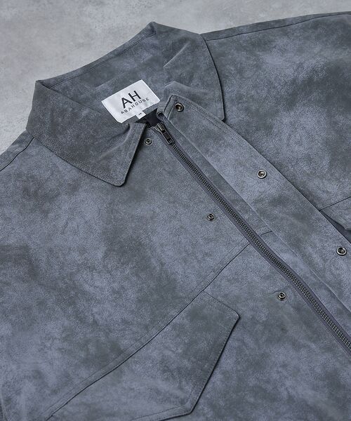 ABAHOUSE / アバハウス ブルゾン | 【AH ABAHOUSE】クロップド ネオレザー A-2ジャケット | 詳細9