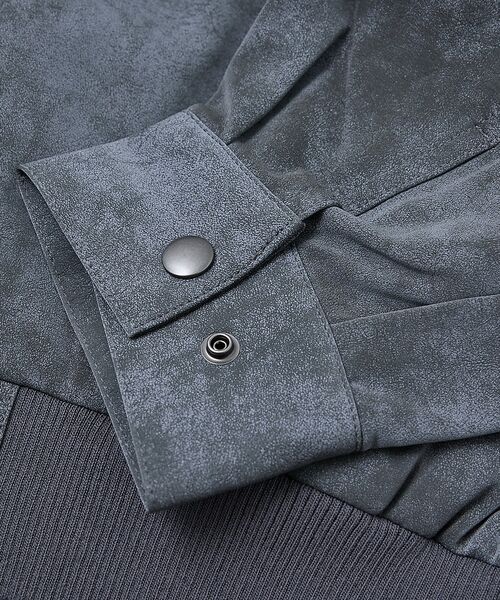 ABAHOUSE / アバハウス ブルゾン | 【AH ABAHOUSE】クロップド ネオレザー A-2ジャケット | 詳細27