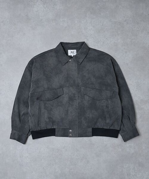 ABAHOUSE / アバハウス ブルゾン | 【AH ABAHOUSE】クロップド ネオレザー A-2ジャケット | 詳細19