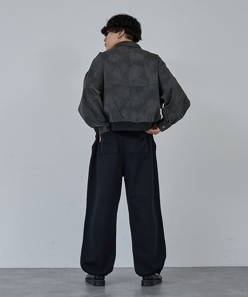 ABAHOUSE / アバハウス ブルゾン | 【AH ABAHOUSE】クロップド ネオレザー A-2ジャケット | 詳細22