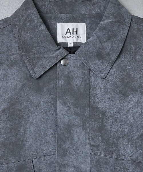 ABAHOUSE / アバハウス ブルゾン | 【AH ABAHOUSE】クロップド ネオレザー A-2ジャケット | 詳細25