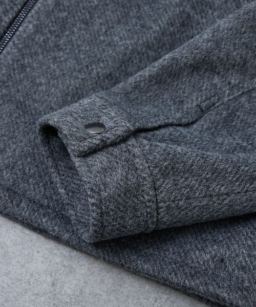 ABAHOUSE / アバハウス ブルゾン | 【AH ABAHOUSE】クロップド ダブルジップアップ シャギーブルゾン | 詳細10