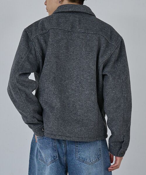 ABAHOUSE / アバハウス ブルゾン | 【AH ABAHOUSE】クロップド ダブルジップアップ シャギーブルゾン | 詳細5