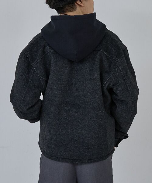 ABAHOUSE / アバハウス ブルゾン | 【AH ABAHOUSE】クロップド ダブルジップアップ シャギーブルゾン | 詳細15