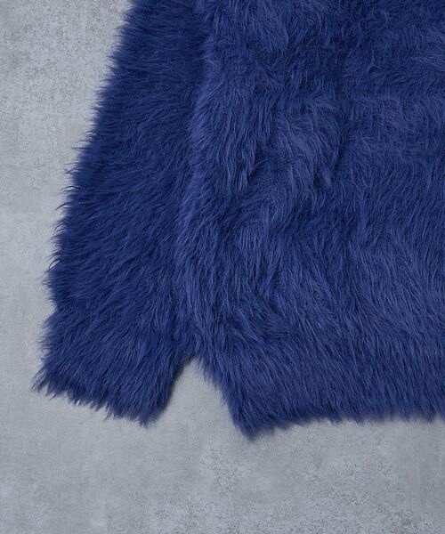 ABAHOUSE / アバハウス ニット・セーター | 【AH ABAHOUSE】ロングシャギー クルーネックニット | 詳細5