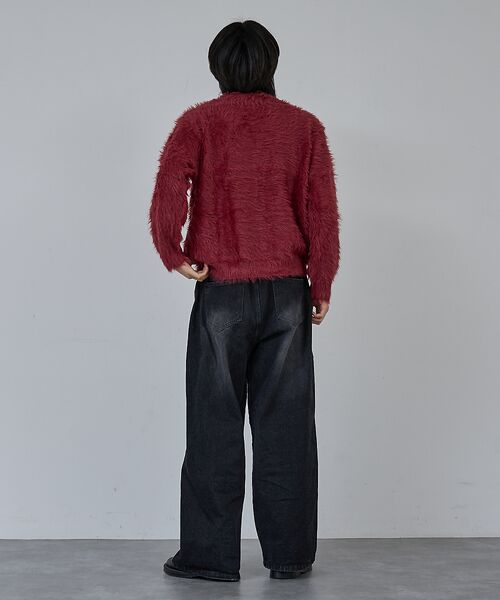 ABAHOUSE / アバハウス ニット・セーター | 【AH ABAHOUSE】ロングシャギー クルーネックニット | 詳細8