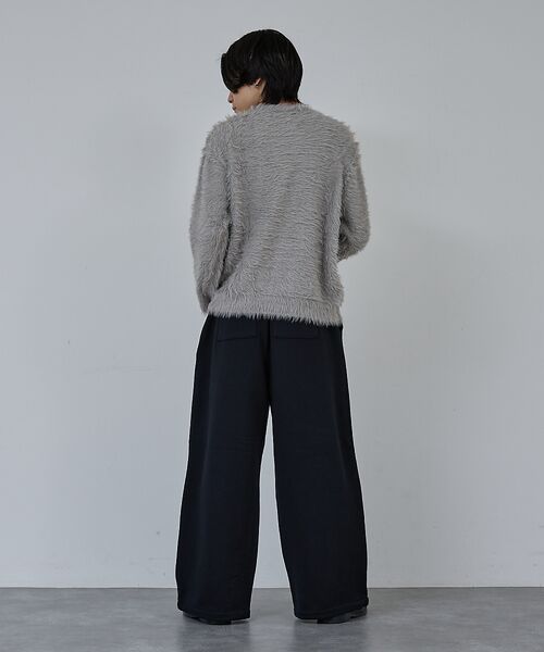 ABAHOUSE / アバハウス ニット・セーター | 【AH ABAHOUSE】ロングシャギー クルーネックニット | 詳細14