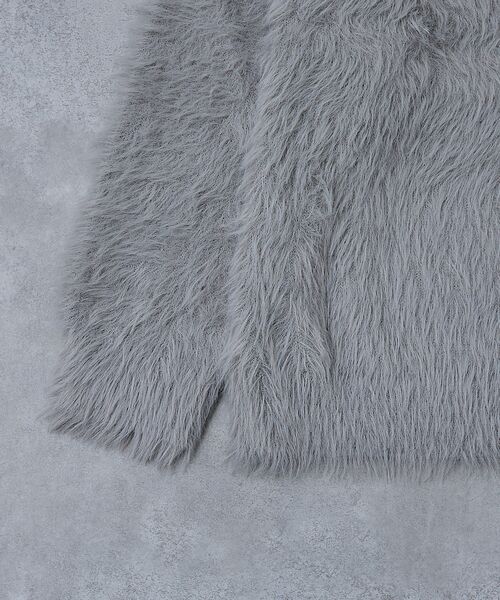 ABAHOUSE / アバハウス ニット・セーター | 【AH ABAHOUSE】ロングシャギー クルーネックニット | 詳細16