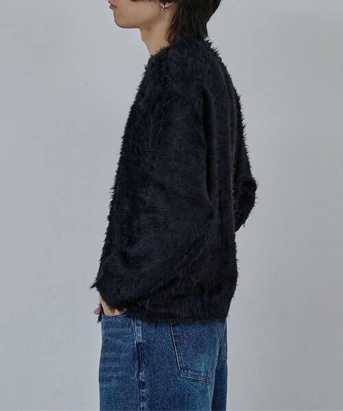 ABAHOUSE / アバハウス ニット・セーター | 【AH ABAHOUSE】ロングシャギー クルーネックニット | 詳細18