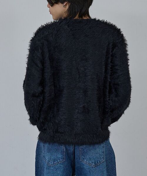 ABAHOUSE / アバハウス ニット・セーター | 【AH ABAHOUSE】ロングシャギー クルーネックニット | 詳細19