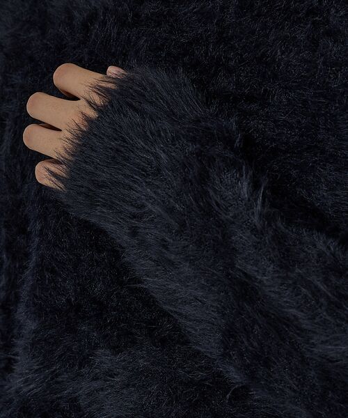 ABAHOUSE / アバハウス ニット・セーター | 【AH ABAHOUSE】ロングシャギー クルーネックニット | 詳細21