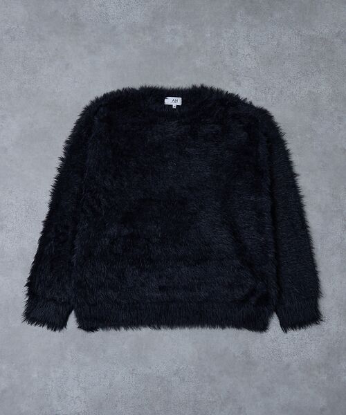 ABAHOUSE / アバハウス ニット・セーター | 【AH ABAHOUSE】ロングシャギー クルーネックニット | 詳細23