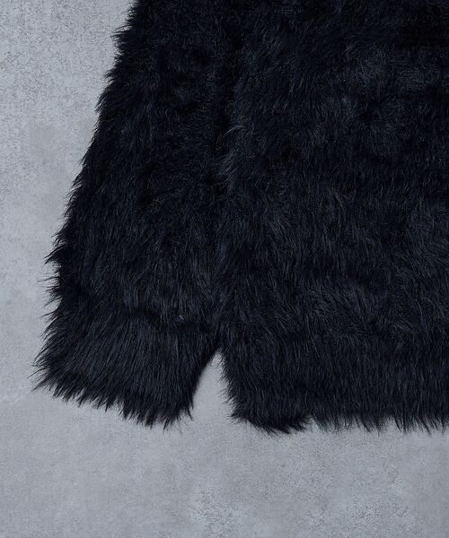 ABAHOUSE / アバハウス ニット・セーター | 【AH ABAHOUSE】ロングシャギー クルーネックニット | 詳細24