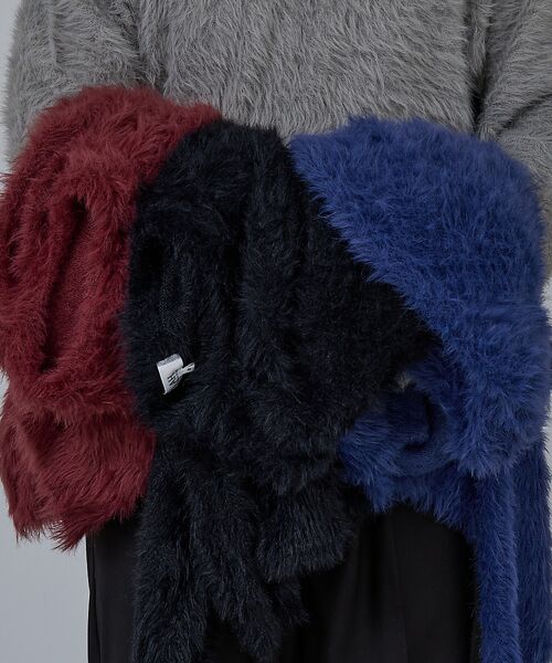 ABAHOUSE / アバハウス ニット・セーター | 【AH ABAHOUSE】ロングシャギー クルーネックニット | 詳細25