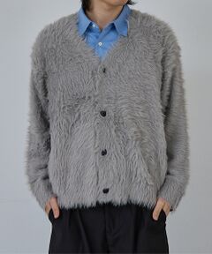 ABAHOUSE / アバハウス カーディガン・ボレロ | 【AH ABAHOUSE】ロングシャギー ニットカーディガン