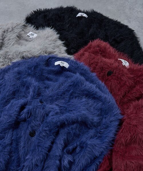 ABAHOUSE / アバハウス カーディガン・ボレロ | 【AH ABAHOUSE】ロングシャギー ニットカーディガン | 詳細26