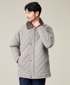 【コーデュロイ襟】ラグラン 中綿キルティング ジャケット