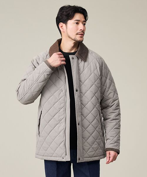 ABAHOUSE / アバハウス ブルゾン | 【コーデュロイ襟】ラグラン 中綿キルティング ジャケット | 詳細2