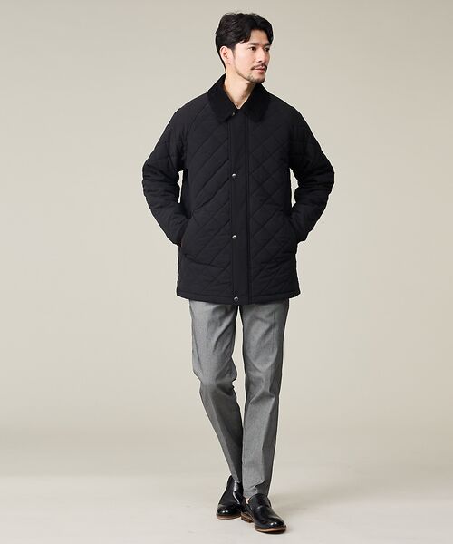 ABAHOUSE / アバハウス ブルゾン | 【コーデュロイ襟】ラグラン 中綿キルティング ジャケット | 詳細5