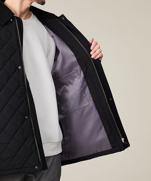 ABAHOUSE / アバハウス ブルゾン | 【コーデュロイ襟】ラグラン 中綿キルティング ジャケット | 詳細15