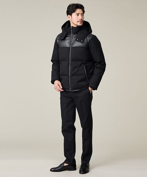 ABAHOUSE / アバハウス ダウンジャケット・ベスト | 【700FP】レザーライクコンビ ダウンジャケット | 詳細23