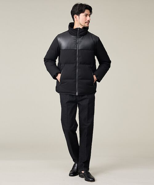 ABAHOUSE / アバハウス ダウンジャケット・ベスト | 【700FP】レザーライクコンビ ダウンジャケット | 詳細25
