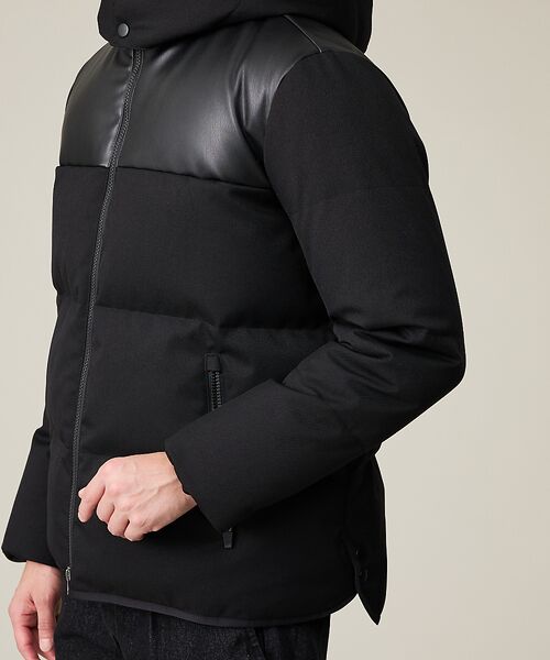 ABAHOUSE / アバハウス ダウンジャケット・ベスト | 【700FP】レザーライクコンビ ダウンジャケット | 詳細15