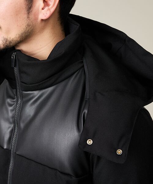 ABAHOUSE / アバハウス ダウンジャケット・ベスト | 【700FP】レザーライクコンビ ダウンジャケット | 詳細18