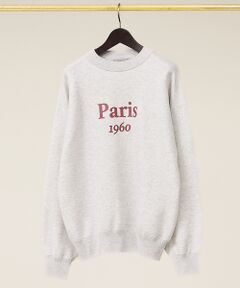 ABAHOUSE / アバハウス ニット・セーター | スウェットライク ロゴニット プルオーバー【予約】