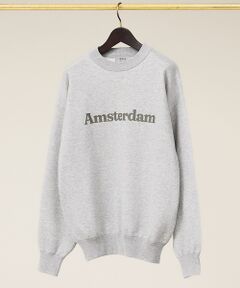 ABAHOUSE / アバハウス ニット・セーター | スウェットライク ロゴニット プルオーバー【予約】