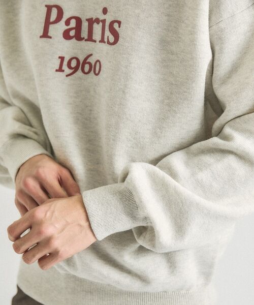 ABAHOUSE / アバハウス ニット・セーター | スウェットライク ロゴニット プルオーバー【予約】 | 詳細3