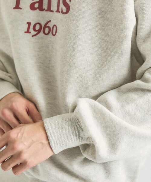 ABAHOUSE / アバハウス ニット・セーター | スウェットライク ロゴニット プルオーバー【予約】 | 詳細6