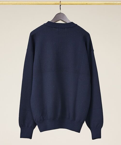 ABAHOUSE / アバハウス ニット・セーター | スウェットライク ロゴニット プルオーバー【予約】 | 詳細7