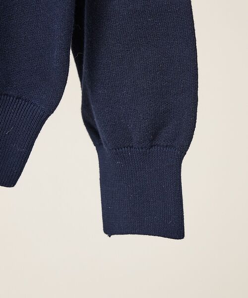 ABAHOUSE / アバハウス ニット・セーター | スウェットライク ロゴニット プルオーバー【予約】 | 詳細9