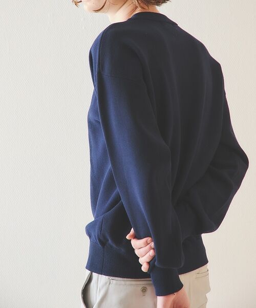 ABAHOUSE / アバハウス ニット・セーター | スウェットライク ロゴニット プルオーバー【予約】 | 詳細26