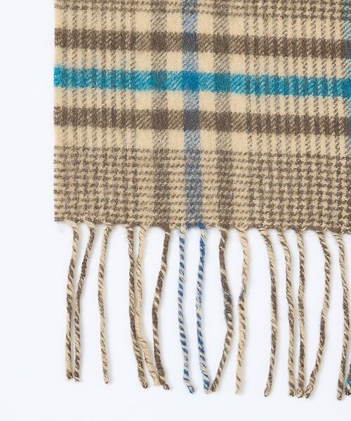 ABAHOUSE / アバハウス マフラー・ショール・スヌード・ストール | チェック＆ストライプ　ウールマフラー | 詳細2