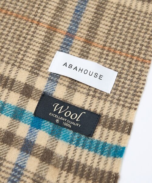 ABAHOUSE / アバハウス マフラー・ショール・スヌード・ストール | チェック＆ストライプ　ウールマフラー | 詳細3