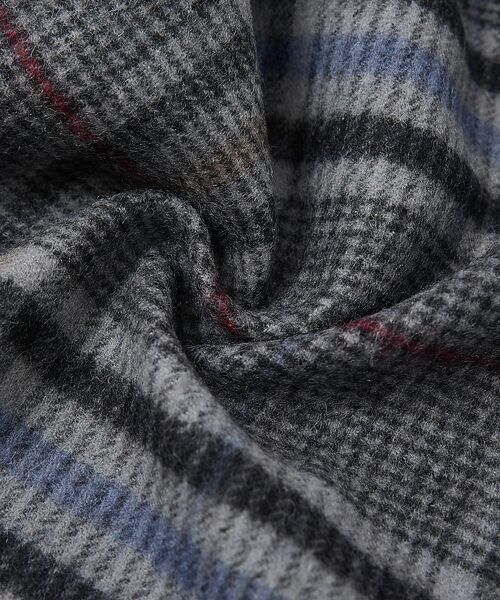 ABAHOUSE / アバハウス マフラー・ショール・スヌード・ストール | チェック＆ストライプ　ウールマフラー | 詳細4