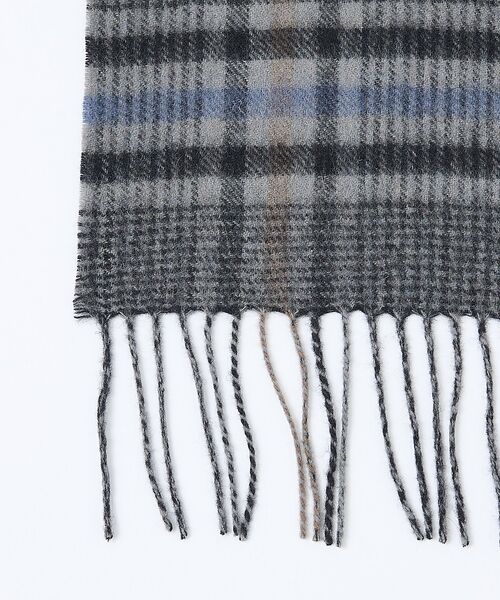 ABAHOUSE / アバハウス マフラー・ショール・スヌード・ストール | チェック＆ストライプ　ウールマフラー | 詳細5