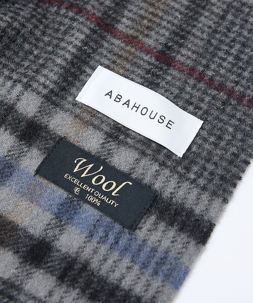 ABAHOUSE / アバハウス マフラー・ショール・スヌード・ストール | チェック＆ストライプ　ウールマフラー | 詳細6