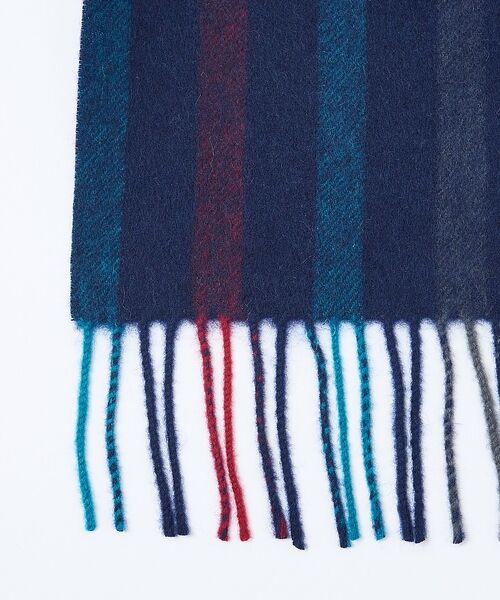 ABAHOUSE / アバハウス マフラー・ショール・スヌード・ストール | チェック＆ストライプ　ウールマフラー | 詳細8