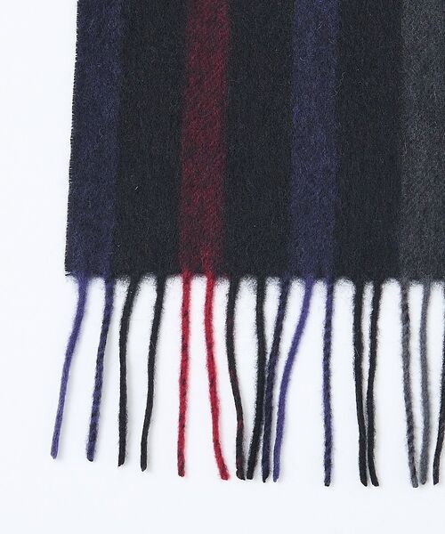 ABAHOUSE / アバハウス マフラー・ショール・スヌード・ストール | チェック＆ストライプ　ウールマフラー | 詳細11